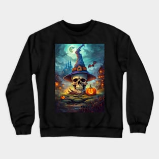 Halloween Scene Crewneck Sweatshirt